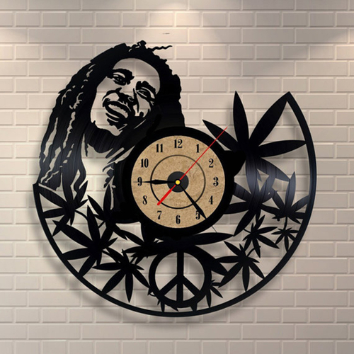 BOB MARLEY MELLOW MOOD VINYL RECORD UNIQUE WALL CLOCK