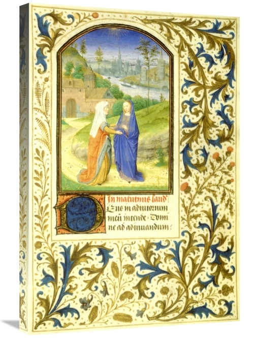 Global Gallery GCS-282425-30-142 30 in. The Visitation - Book of Hours