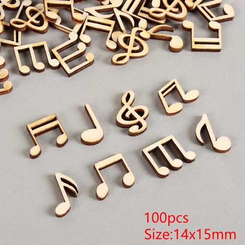 100Pcs/Pack 14*15mm Mix Cute Music Notes