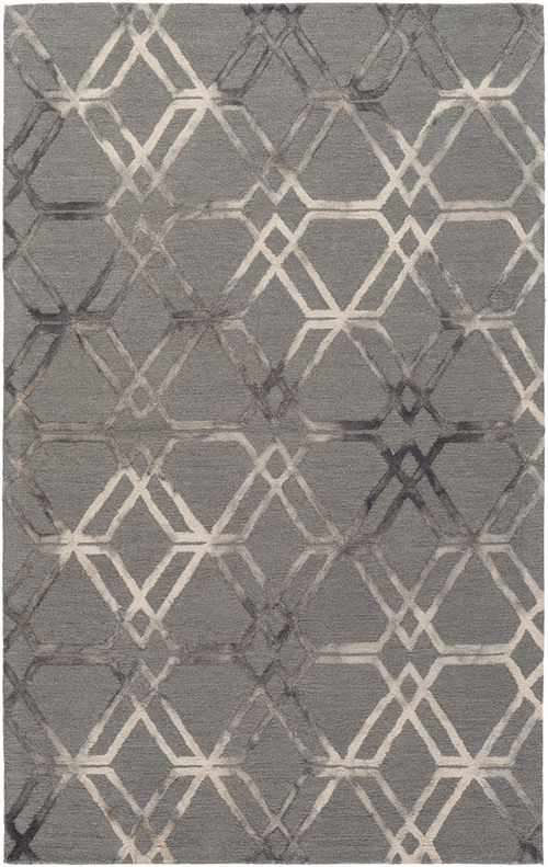 Surya SRF2016-576 Serafina Area Rug - Medium Gray, Cream & Charcoa