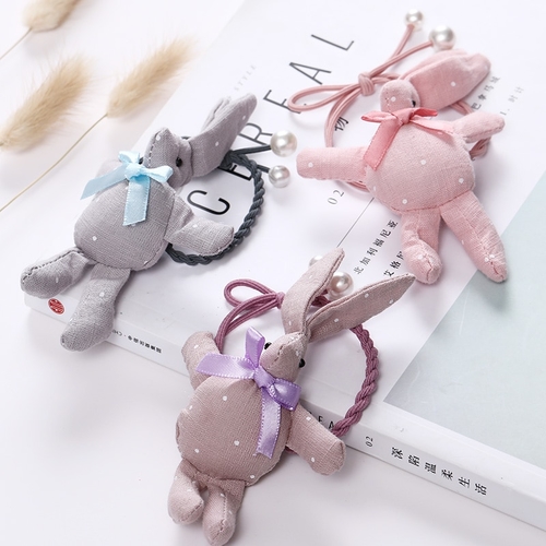 2018 New Fashion Cute Rabbit Girls Rubber Bands