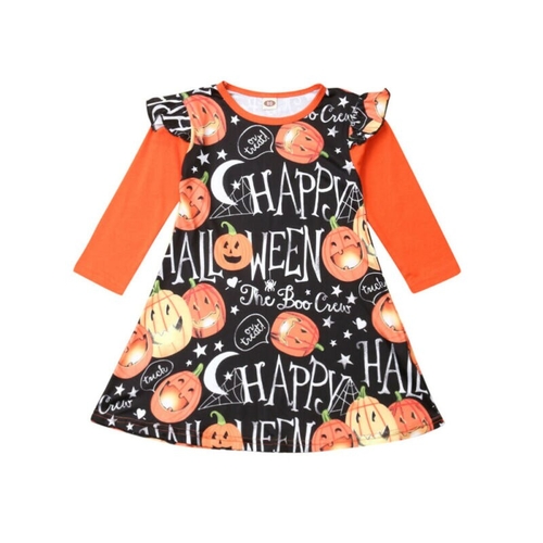 Pudcoco Autumn Halloween Dress Toddler Baby Girl