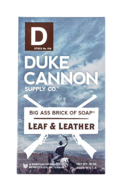 Duke Cannon 9007436 10 oz Leaf & Leather Scent Bar Soap