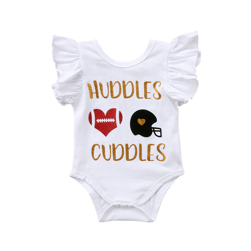 New Heart Football White Newborn Baby Boys