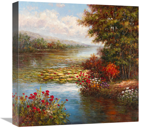 Global Gallery GCS-134469-1818-142 18 x 18 in. Rue Du Lac Art Print - 