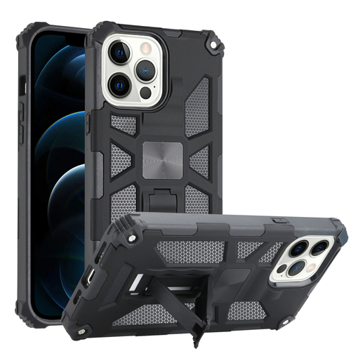 Tuff Armor Hybrid Stand Case with Magnetic Plate for iPhone 13 Pro Max