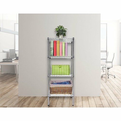 Modular Chrome Wire Storage Shelf 180 x 60 x 60cm Steel Shelving