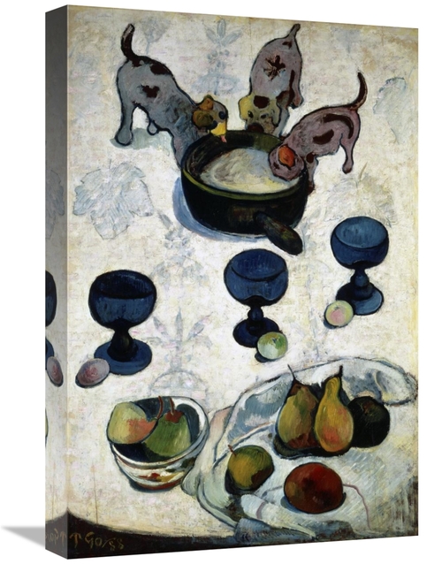 Global Gallery GCS-277651-22-142 22 in. Still Life with Three Dogs - N