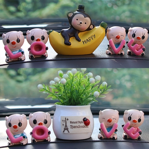 Simulation Plant Artificial Flower Fruit LOVE Pig