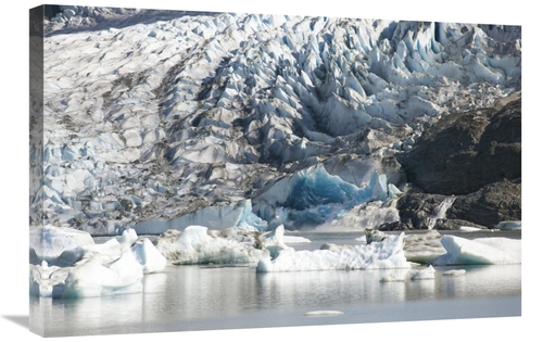 20 x 30 in. Terminal Moraine & Glacial Lake, Mendenhall Glacier&#4