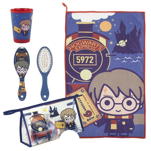 Main Toilet Bag with Accessories Harry Potter 4 Pieces Red image