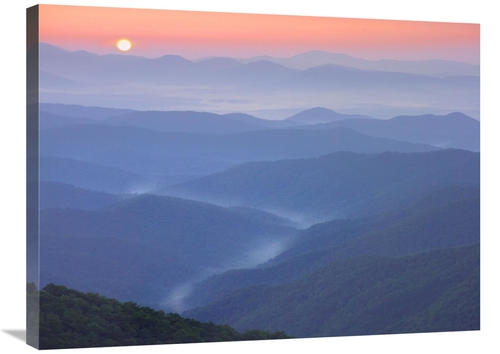 Global Gallery GCS-397020-2432-142 24 x 32 in. Sunset Over the Pisgah 