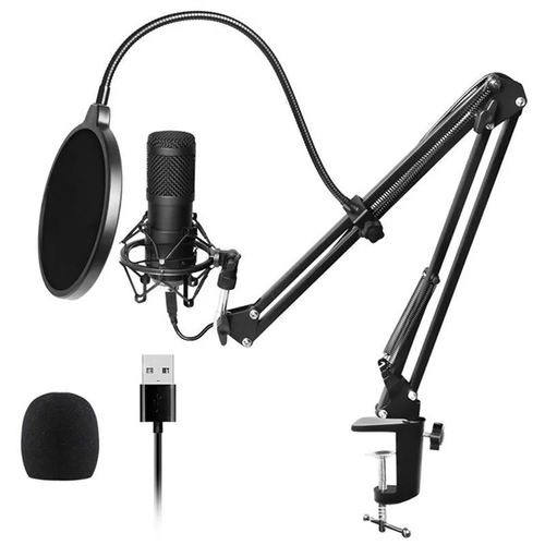 Hridz JX-800 Professional USB Microphone Kit 192kHz/24-Bit Condenser