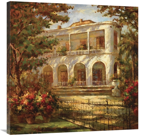 Global Gallery GCS-132492-3636-142 36 x 36 in. Portico At Sunset Art P