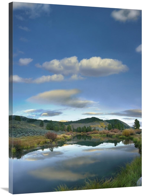 Global Gallery GCS-452241-40-142 40 in. Clouds Reflected in River,