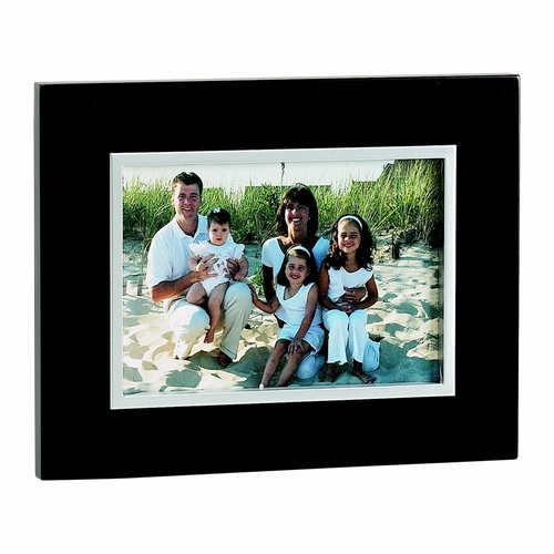 Creative Gifts International 069356 5 x 7 in. Ebony Photo Frame with S