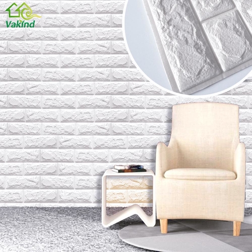 3D Wall Stickers DIY Wall Decor PE Foam Brick