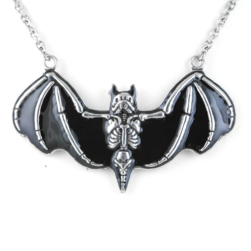 Murci√©lago Morbid - bat skeleton pendant Necklace