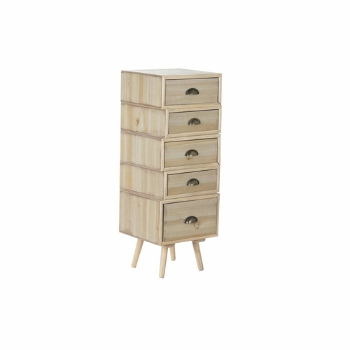 Chest of drawers DKD Home Decor Natural Wood MDF Navy Blue Light grey