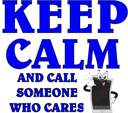 3 Inch Cloth Patch Keep Calm And Call Someone Who Cares