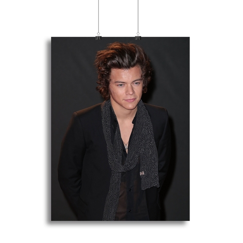 Harry Styles at the British Fashion Awards Canvas Print or Poster