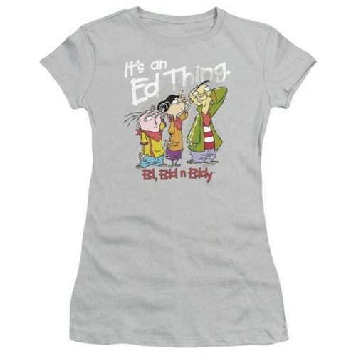 Trevco Ed Edd Eddy-Its An Ed Thing - Short Sleeve Junior Sheer Tee - S