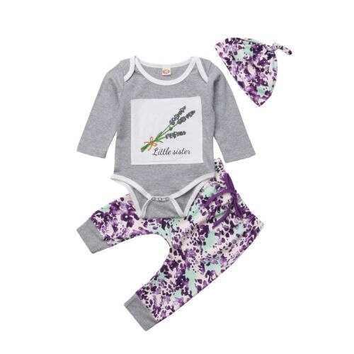 Newborn Infant Baby Girl Floral Clothes