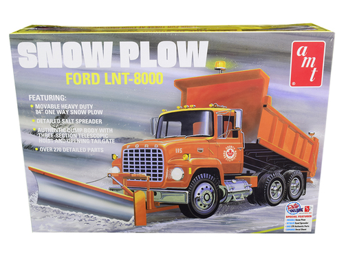 Skill 3 Model Kit Ford LNT-8000 Snow Plow Truck 1/25 Scale Model by