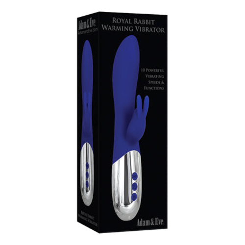 Adam & Eve Royal Rabbit Warming Rechargeable Silicone Rabbit Vibrator