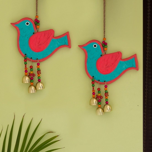 The Robin Twins' Handmade & Hand-painted Decorative Wall Hanging (Set