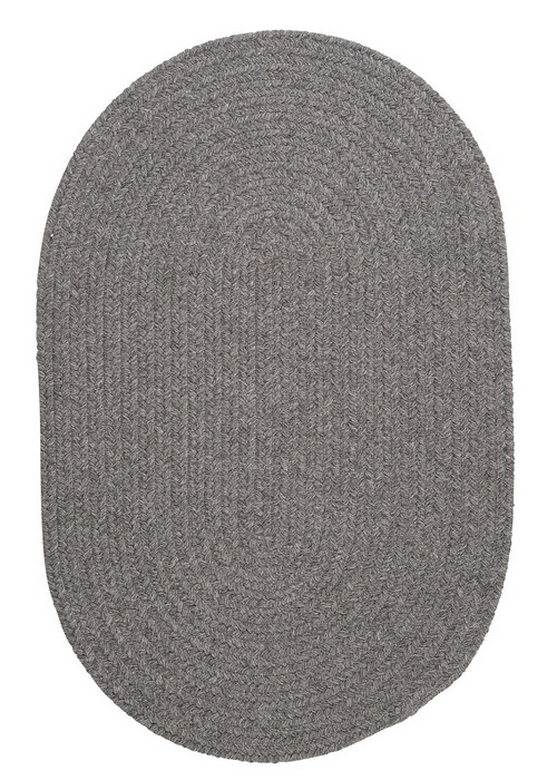 Colonial Mills Rug WL18R024X036 Bristol - Gray 2 ft. x 3 ft. Braided R