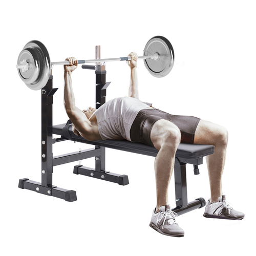 Soozier Adjustable Weight Bench Folding Lifting Stand with Incline