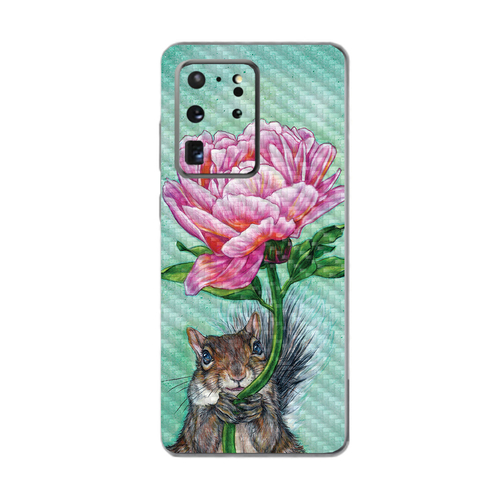 MightySkins CF-SAGS20UL-Lovely Squirrel Carbon Fiber Skin for Samsung 