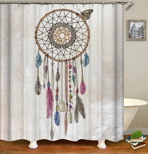 Dream Catcher Drawing Shower Curtain