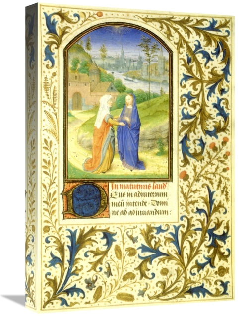 Global Gallery GCS-282425-22-142 22 in. The Visitation - Book of Hours