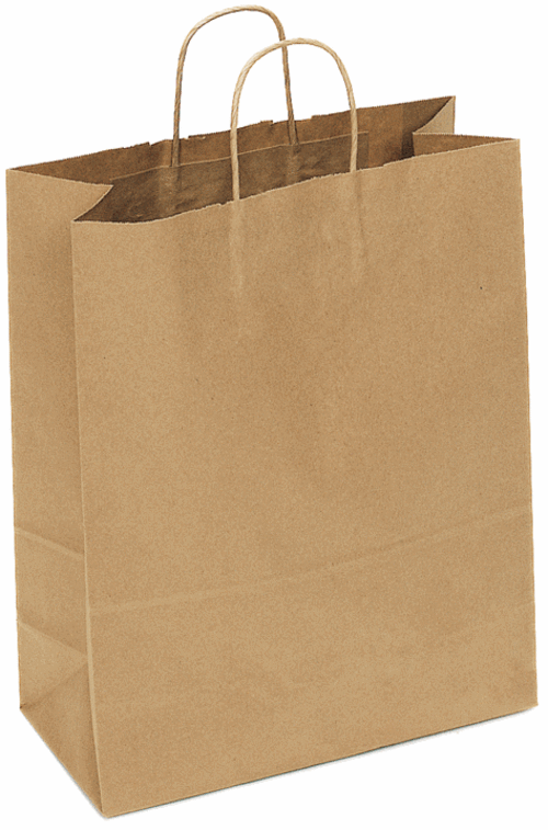 Virginia Packaging NT08410PLAIN CPC Tempo Shopper Kraft, Case of 2