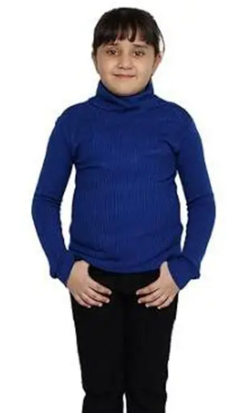 Royal Blue Hyneck Sweater Baby Casual Winter Full Sleeve Kids High