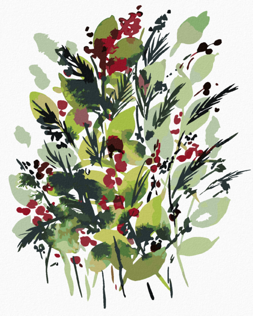 Paint by Numbers - WINTER FLOWERS (ALEXANDRIA GILBERT)