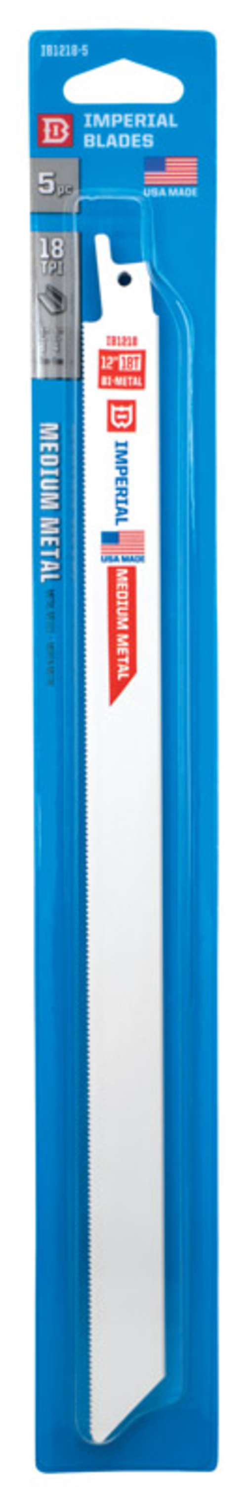 Imperial Blade 2795615 12 in. Bi-Metal Blade - 18 TPI - Pack of 5