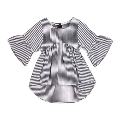 Newborn Baby Girls Tops Striped Shirt Blouse