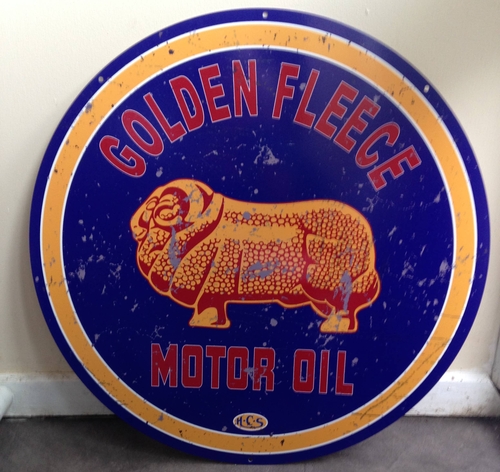 3 Inch Cloth Patch Golden Fleece Motor Oil