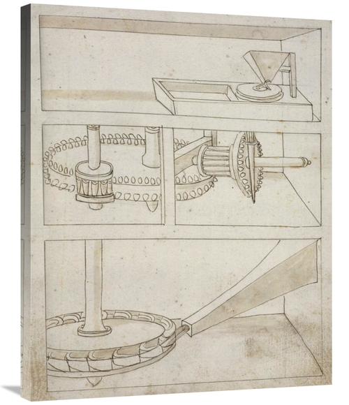 Global Gallery GCS-455004-2835-142 28 x 35 in. Mill with Horizontal Wa