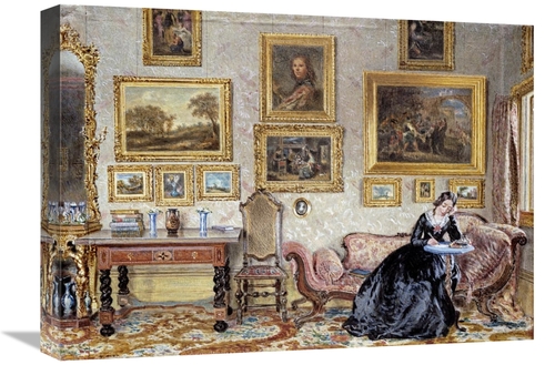 Global Gallery GCS-266601-22-142 22 in. Interior of a Drawing Room Art