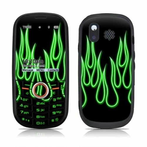 DecalGirl SNTY-NFLAMES-GRN Samsung Intensity Skin - Green Neon Flames