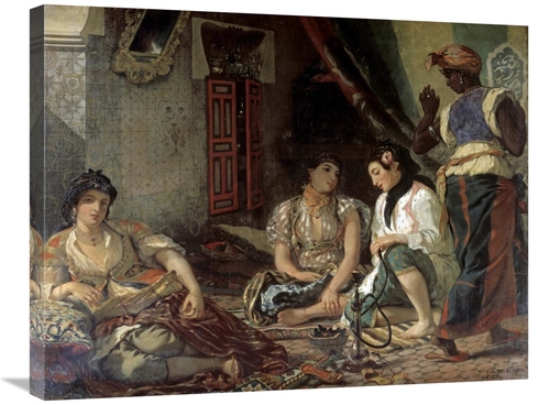 Global Gallery GCS-277358-30-142 30 in. Algerian Women in Their Apartm