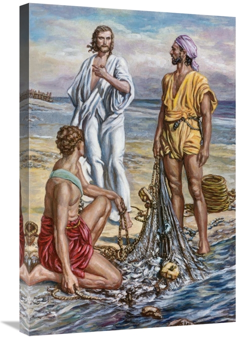 Global Gallery GCS-278444-30-142 30 in. Jesus & The Fishermen Art Prin