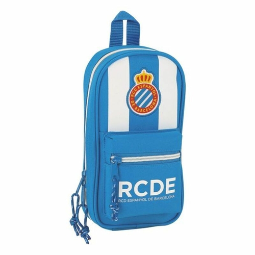 Backpack Pencil Case RCD Espanyol Blue White 12 x 23 x 5 cm (33