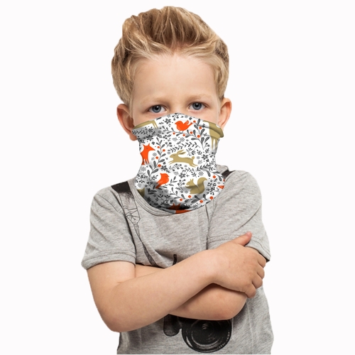 Neck Gaiter/Balaclava/ Scarf Headband & Face Mask For Kids (Rabbit)