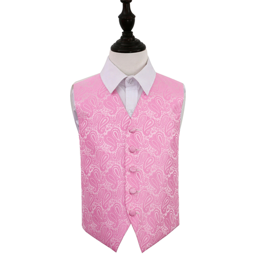 Paisley Waistcoat - Boys - Baby Pink, 22'