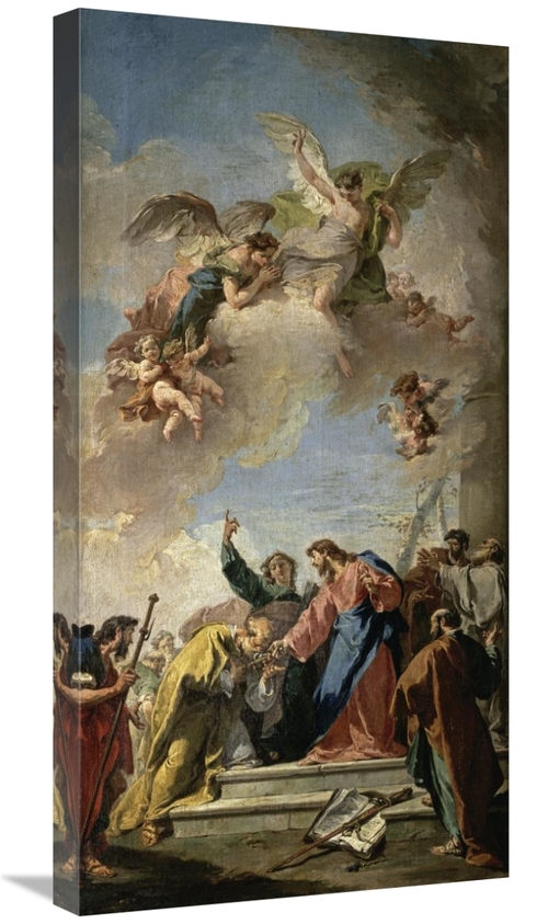 Global Gallery GCS-282669-30-142 30 in. Christ Giving the Keys of Para